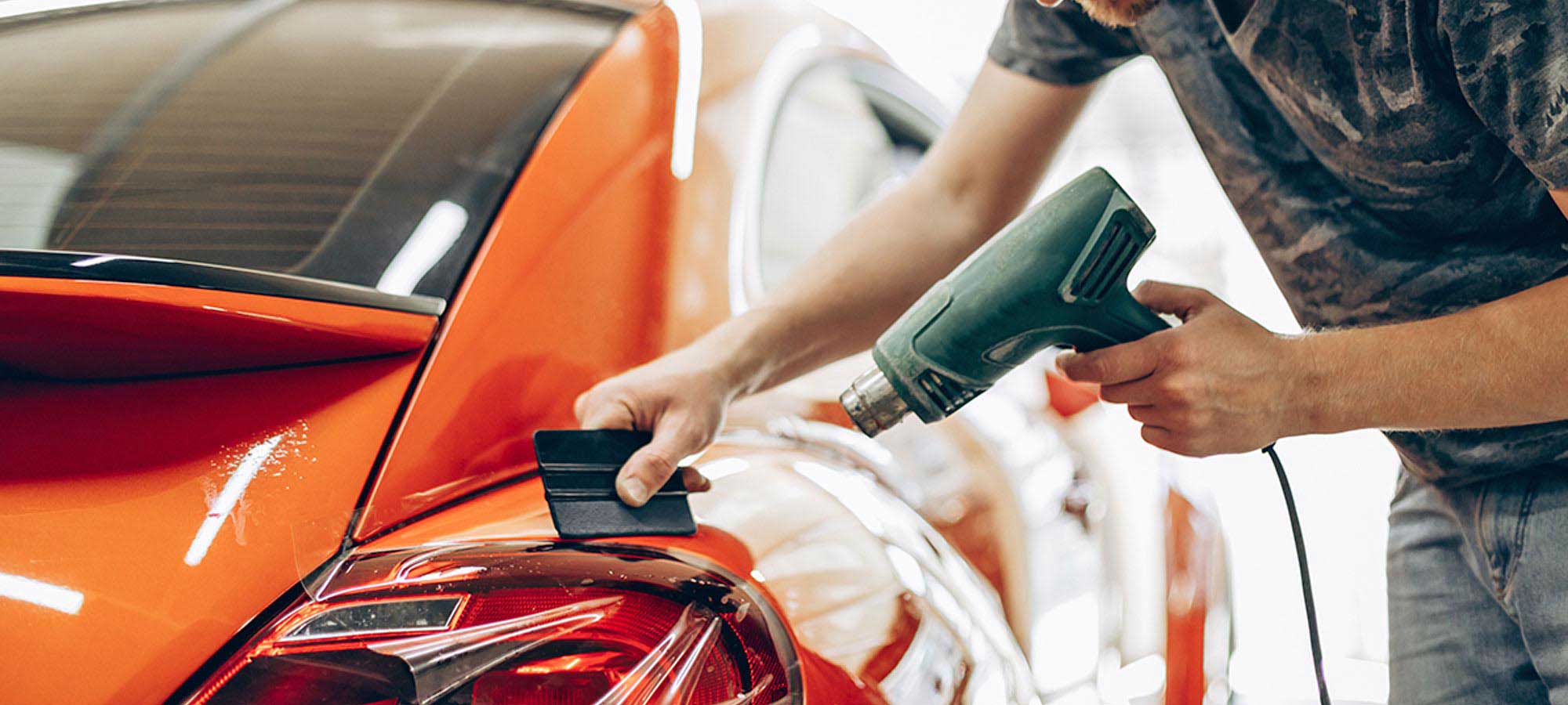 Autofolierung Heissluft